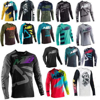 2025 Motocross Mountain Enduro Bike Clothing Bicycle Moto Downhill T-shirt  Women Men Cycling Jersey MTB Shirts BMX