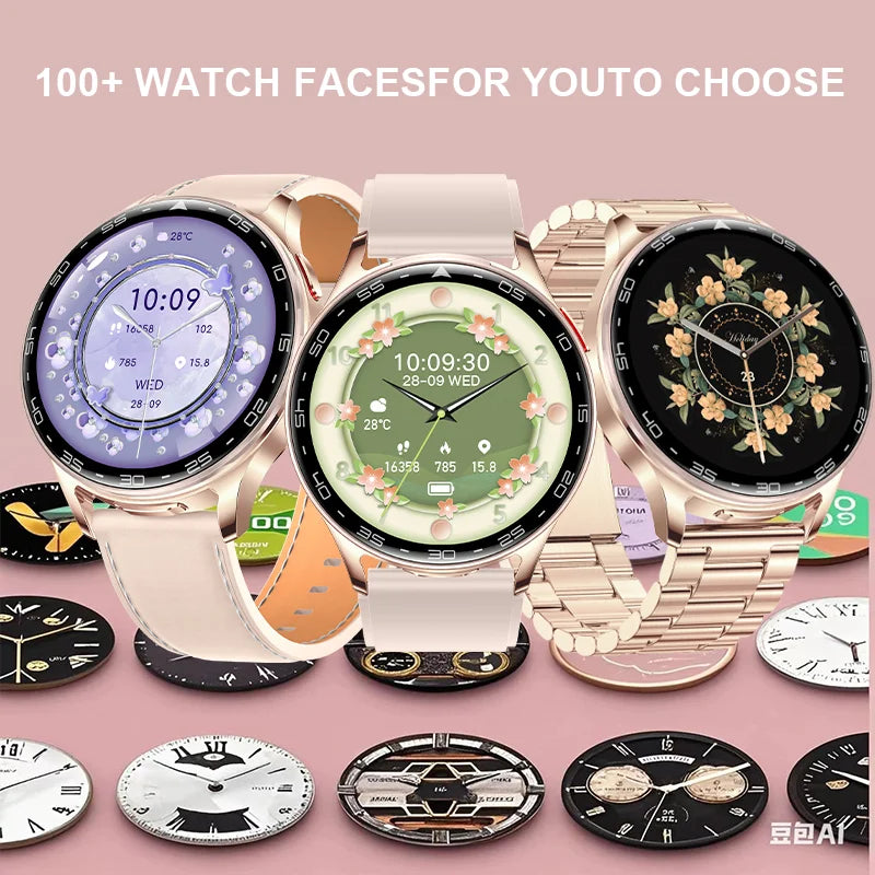 2025 New TWS Smartwatch Earphone 2 In 1 Women Watches with Earbuds Strong Sound Effects Music Lover Waterproof Ladies Smartwatch