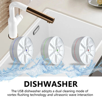 Wireless Dishwasher Detachable Cordless Sink Dishwasher 2 Modes Household Sink Dishwasher USB Rechargeable for Household Kitchen