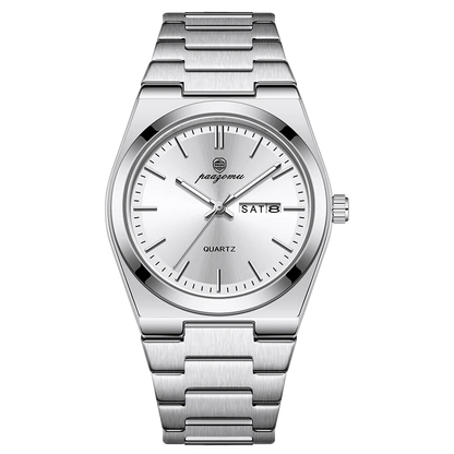 PAAZOMU Luxury Quartz Man Wristwatch Sport Men Watches Waterproof Luminous Date Week Stainless Steel Men's Watch Male Reloj