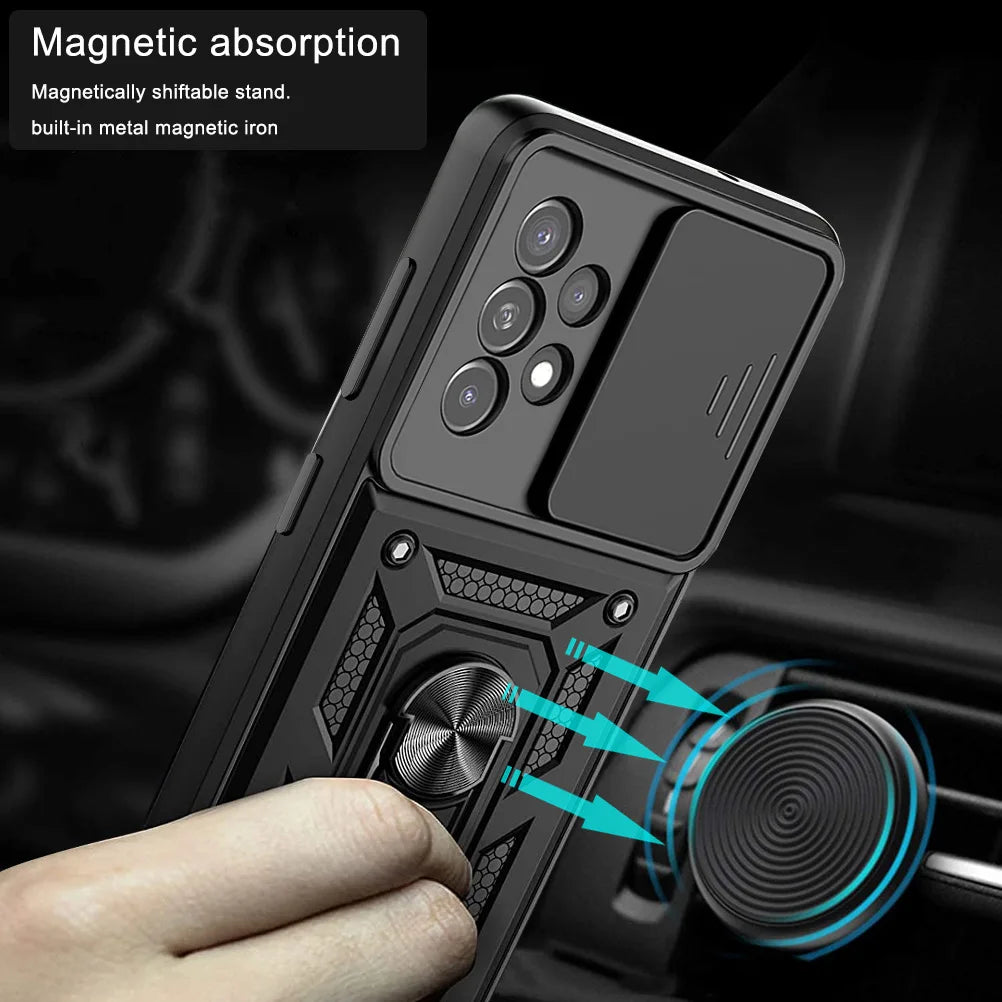 A52 A52s For Samsung A52S 5G Case Shockproof Slide Lens Protector Armor Phone Cover For Samsung Galaxy A52 5G Case Coque Fundas