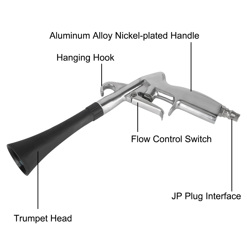 0.4Mpa-10Mpa Air Blower High Pressure Gun Tornador Blowing JP Adapter Car Washer Seat Vent Dashboard Detailing Cleaning Tools
