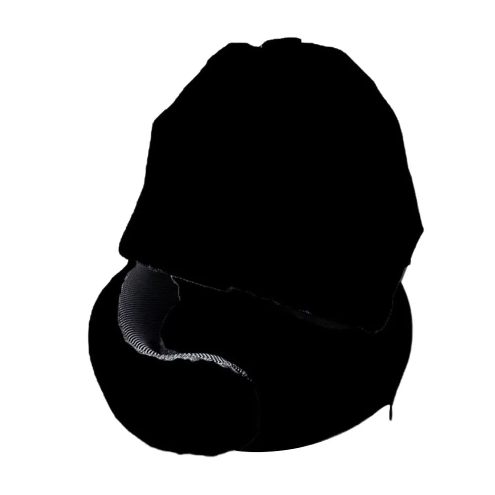 Portable Detachable Cover Travel Neck Pillow U-Shaped Hooded Feature Travel Bag Pillow Memory Foam Headrest Airplane Travel