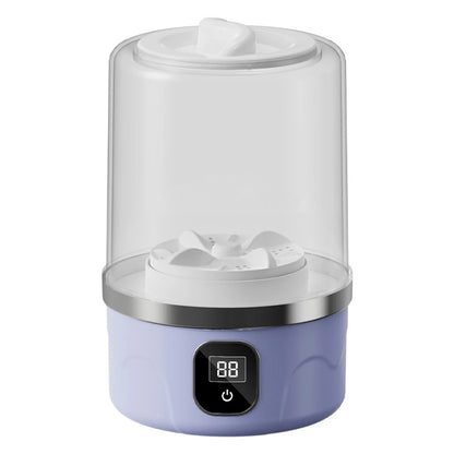 Cordless Small Washing Machine Rechargeable Automatic Laundry Cup 3000mAh Portable Washing Machine for Travel Home and Dormitory