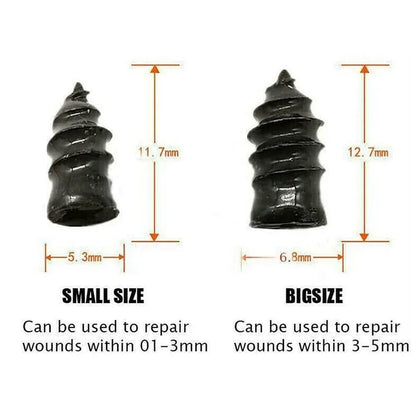10/30Pcs Motorcycle Car Vacuum Tire Repair Nail Tool with Rubber Metal Fittings Auto Tyre Maintenance Car Service Tool