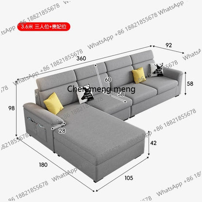 a38 Sleeper Bed Queen Sofa Living Room Designer Modern Nordic Sofa Foldable Sectional Articulos Para El Hogar Furnitures