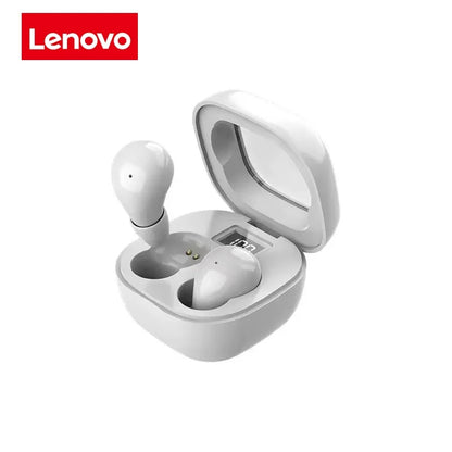 Lenovo Ultra Mini Bluetooth Earphones, Dual-Ear Sleep Gaming Earphones, Wireless in-Ear Noise Cancelling, HiFi Sound Quality