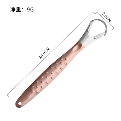혀클리너 1pc Stainless Steel Tongue Scraper Cleaner Fresh Breath Cleaning Coated Tongue Toothbrush Oral Hygiene Care Tools