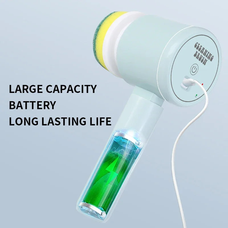 Wireless Handheld Electric dishwasher Kitchen Rechargeable Electric Cleaning Brush Bathroom Tile Professional cleaning Machine