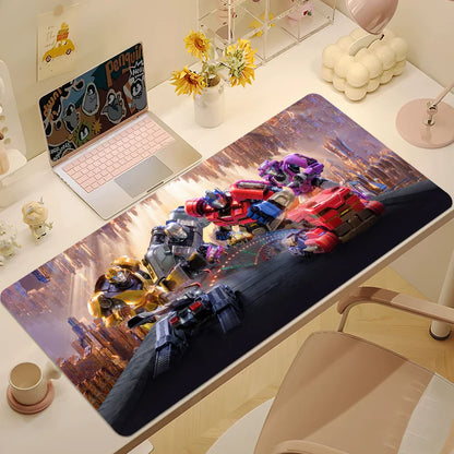 Cartoon T-Transformers One Mouse Pad Desk Mat Large Non-slip Anti-fray Keyboard Ergonomic Office Rubber PC Home Custom