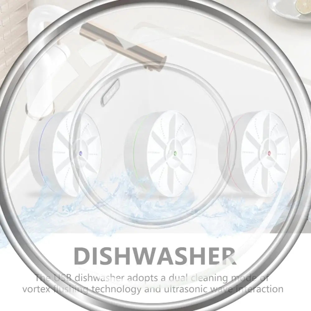 Wireless Dishwasher Detachable Cordless Sink Dishwasher 2 Modes Household Sink Dishwasher USB Rechargeable for Household Kitchen