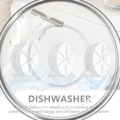 Wireless Dishwasher Detachable Cordless Sink Dishwasher 2 Modes Household Sink Dishwasher USB Rechargeable for Household Kitchen