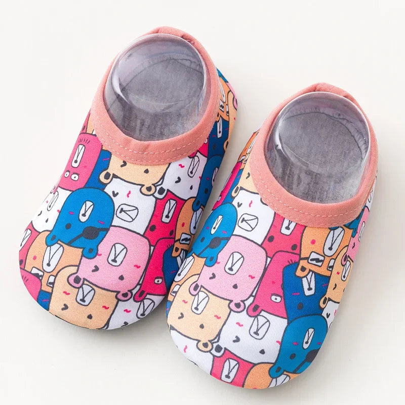 Baby Cartoon Water Shoes Barefoot Aqua Socks Non-Slip Swimming Pool Beach Shoes Surf Kids Floor Sock Slippers Home Shoes