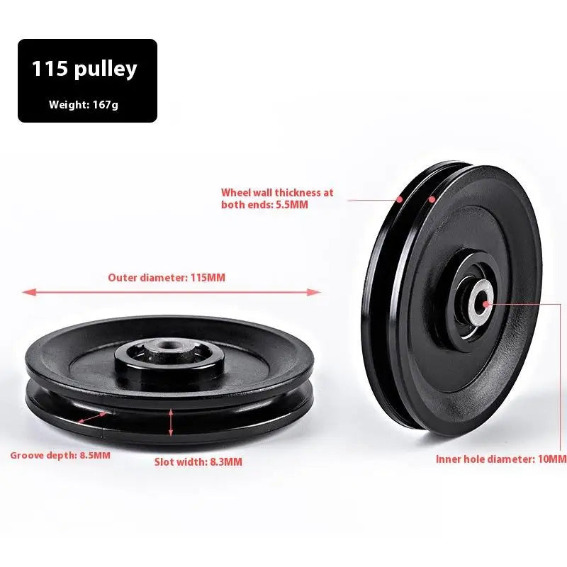 50-160MM Universal Gym Bearing Pulley Nylon Wheel Cable Fitness Equipment