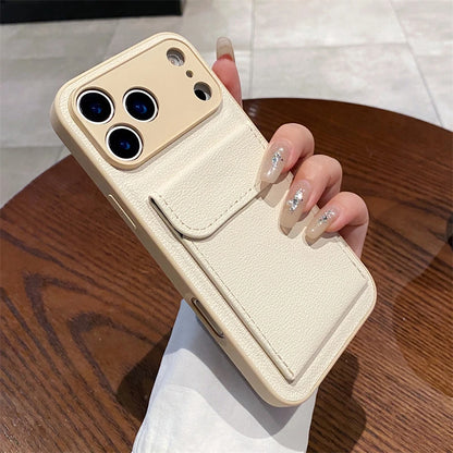 Card Slot Pocket Holder Wallet Case for iPhone 17 Air 16 E 15 14 12 13 Mini 11 Pro Max X XS XR 7 8 Plus Shockproof Leather Cover
