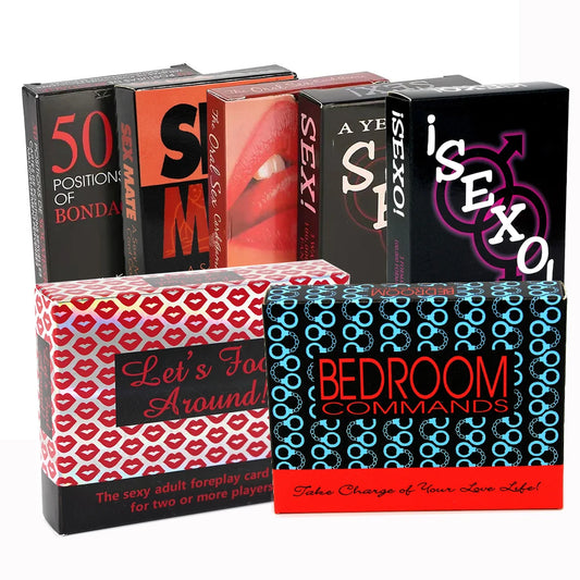 English Spanish Sexual Position Cards Role Playing Games Bedroom Commands A Year Of Sex Toys For Couples 18+ Erotic Products