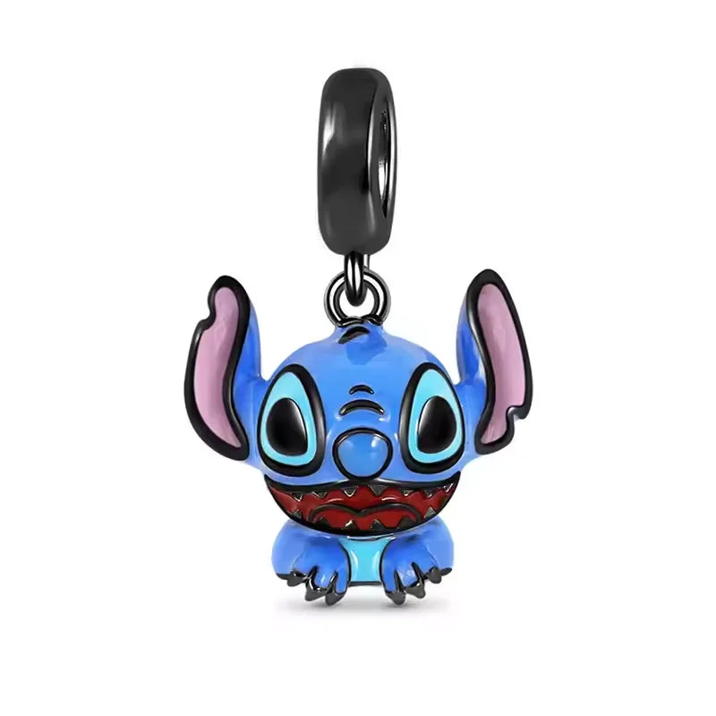 Disney Plata De Ley 925 Silver Charm Monster Activity Flowers Pendant Beads Original Women Bracelets Bangles DIY Jewelry Gift