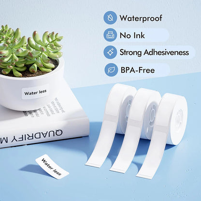 Niimbot Thermal Paper Waferproof White Label Adhesive Sticker Compatible With D11/D110/D101 Printer Label Maker For Home Office