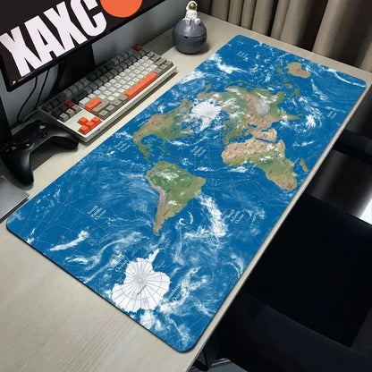 Large World Map Mouse Pad 90x40cm Desk Pad Non-Slip gamer Mouse Mat for Office and Home Decor gaming accessories