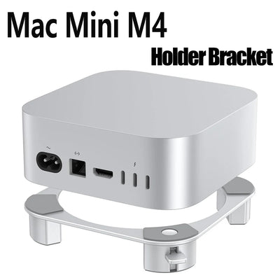 Desktop Stand for Mac mini M4/M4 Pro 2024 Heat Dissipation Bracket Aluminum Alloy Mount Dock Cooling Holder Accessories