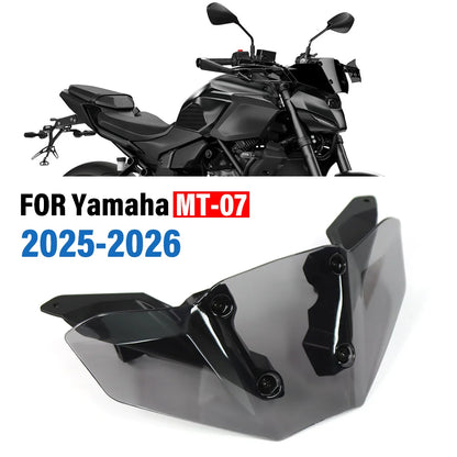 FOR YAMAHA MT-07 MT07 2025-2026 New Motorcycle Front Windshield Fairing Windscreen Wind Deflector Windproof Screen Accessories