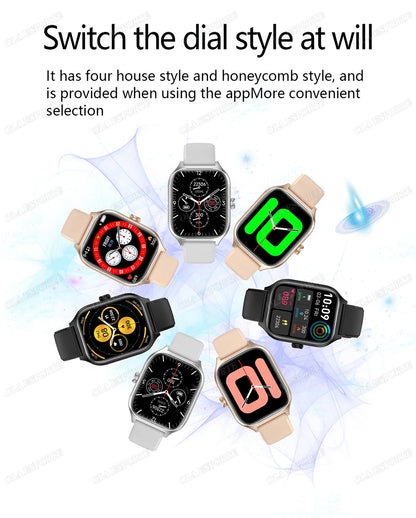 2025 Smart Watch 2.01 Inch HD Display Bluetooth Call Message Preview Sport Modes DIY Dial Weather Forecast Watches For Men Women