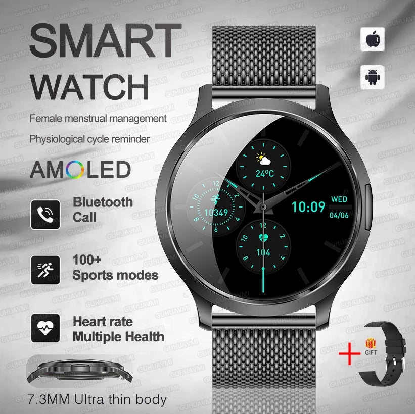 2025 New Smart Watch For Women Gift 1.32 Inch Full Touch Screen Sports Fitness Watches Bluetooth Calls Digital Smartwatch Ladies