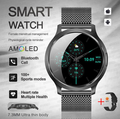 2025 New Smart Watch For Women Gift 1.32 Inch Full Touch Screen Sports Fitness Watches Bluetooth Calls Digital Smartwatch Ladies
