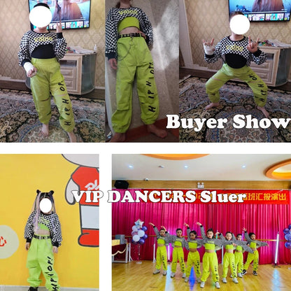 2023 Girls Jazz Dance Costumes Children'S Hip-Hop Street Dance Clothes Ballroom Hip Hop Dancing Clothes Stage Outfits DQS6223