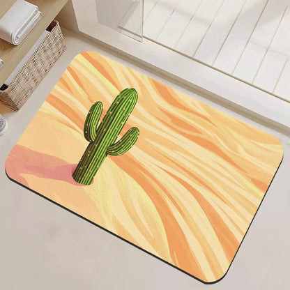 Black Cat Flower Bear Dwarf Door Mat Octopus Mermaid Maple Leaf Carpet Living Room Bedroom Bathroom Decorative Area Carpet