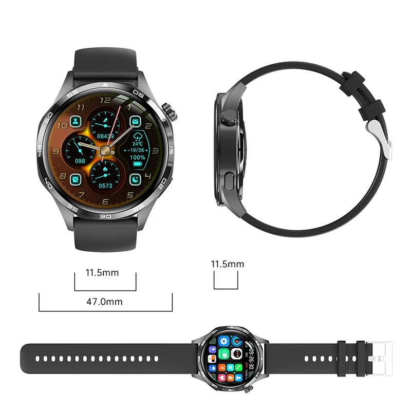 2026 New Watch 5 Pro GPS Track Smart Watch Men 360*360 AMOLED Screen NFC BT Call Waterproof Health Monitor Man Smartwatches IOS