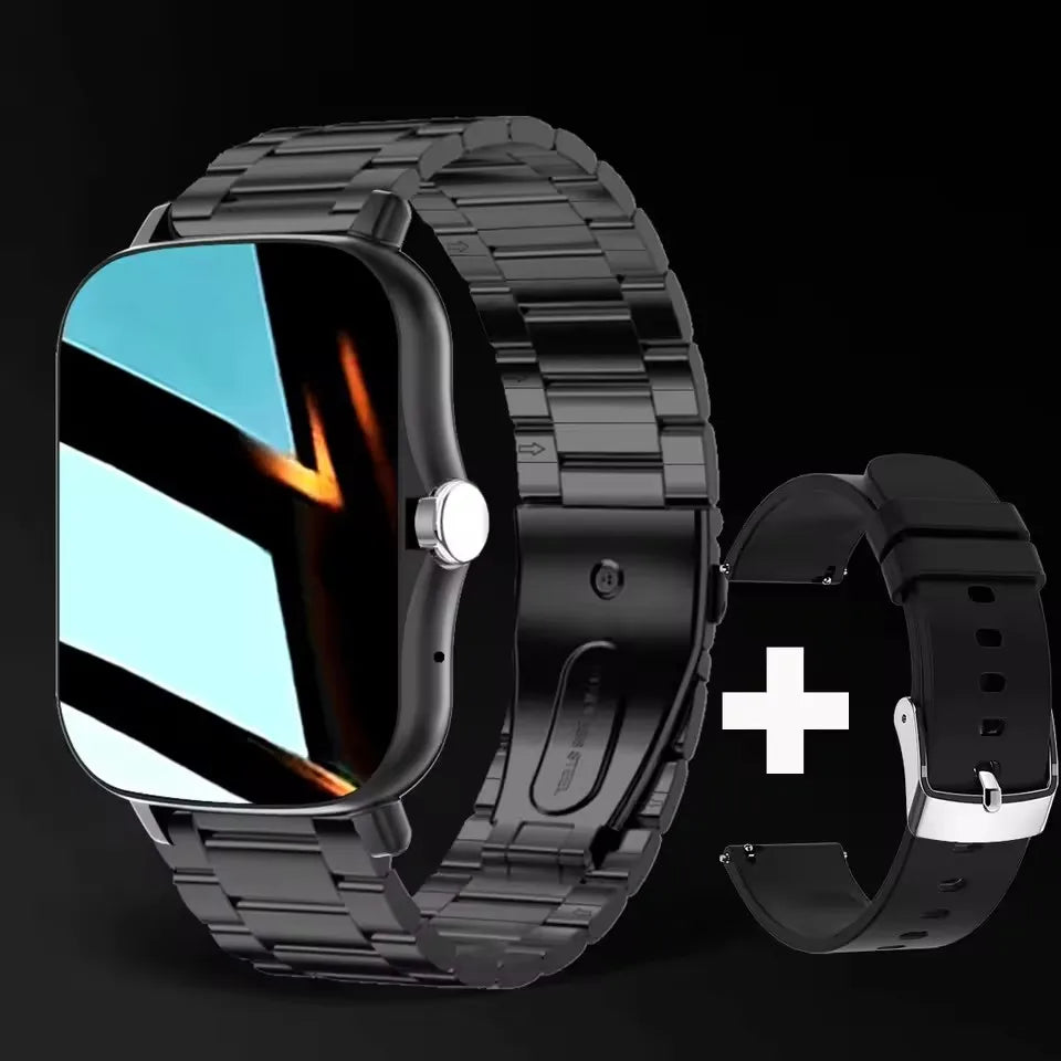 2025 Smart Watch 2.01 Inch HD Display Bluetooth Call Message Preview Sport Modes DIY Dial Weather Forecast Watches For Men Women