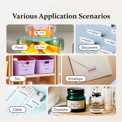 Niimbot D11 Label Printer Portable Wireless Connection Multiple Templates for Phone Easy to Use Office Home USB Rechargeable