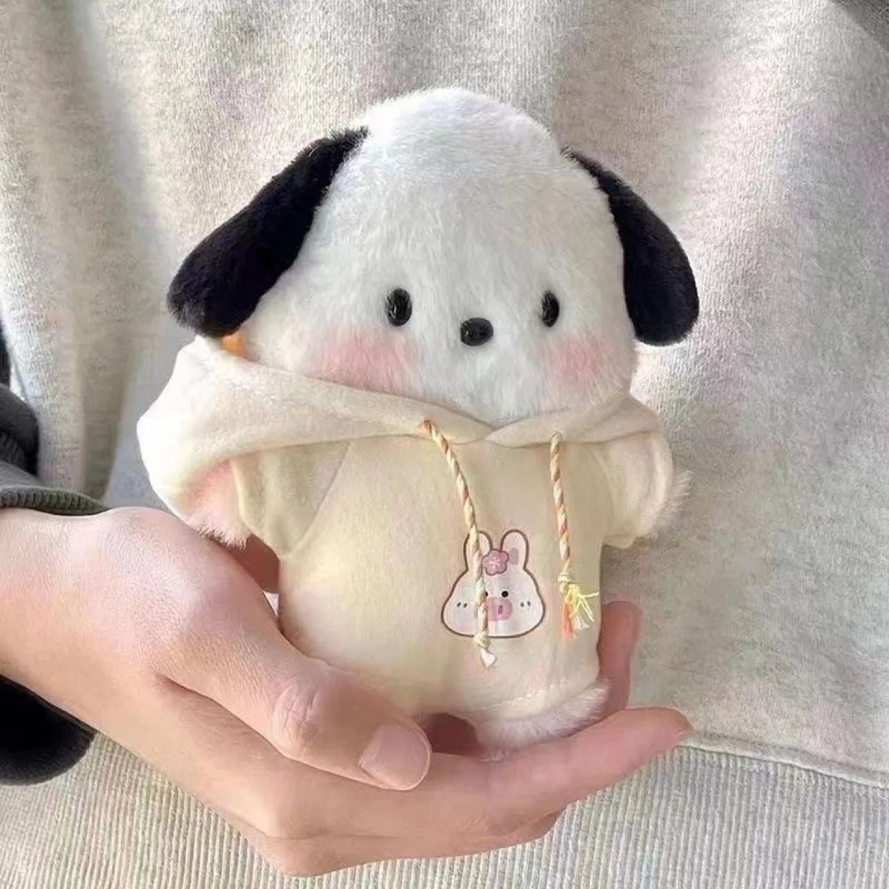 2025 New Pochacco Key Chain Sanrio Cute Doll Girl Diy Bag  Kawaii Room Decoration Pillow Couple Gift Cute Christmas Gift