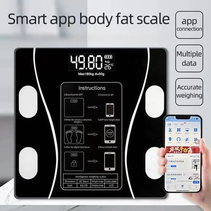 Smart body fat scale, weight scale, fat charging model, precise home weight scale, human body scale, small electronic scale