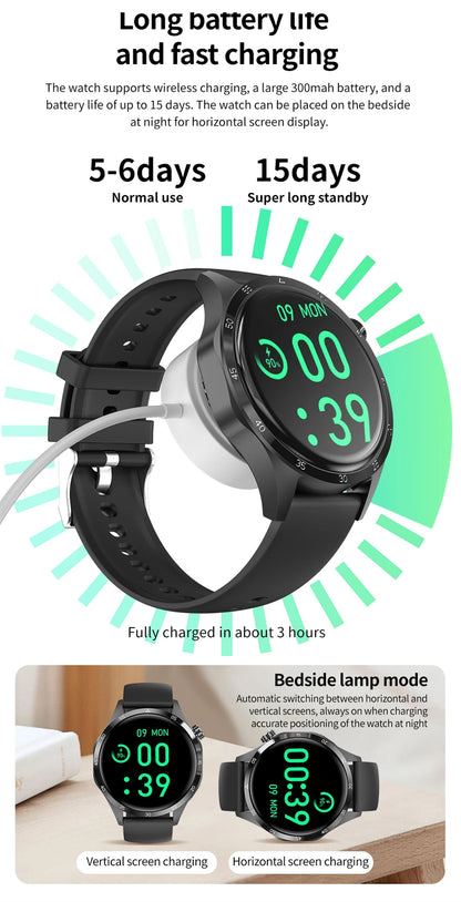 2025 New Smart Watch Men Watch 4 Pro1.53 inch AMOLED HD Screen BT Call GPS sports NFC Health Monitoring Smartwatch Mens Watch