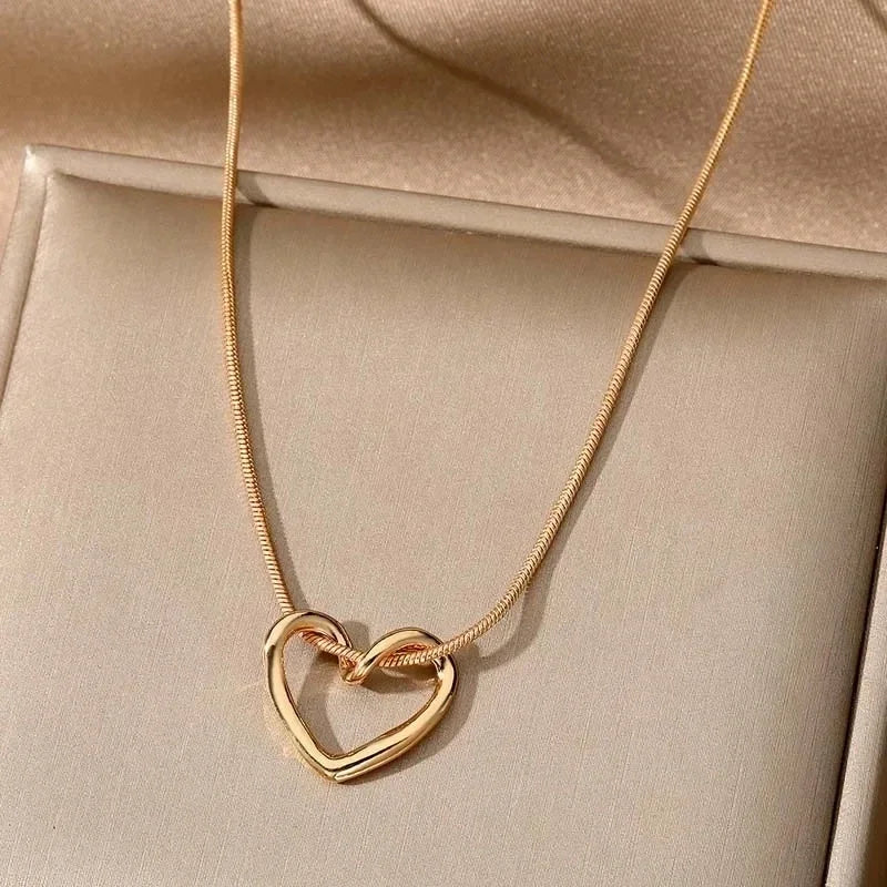 2pcs Couple Lock Key Heart Puzzle I Love You Pendant Couple Necklace Pendants Necklaces for Lovers Valentine's Day Jewelry Gifts