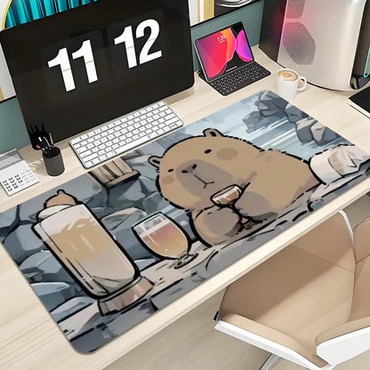 Cute Capybara Mouse Pad Keyboard Mousepad lauge 1200X600 mm Desk Mat PC Gamer Office Carpet Home Table pad