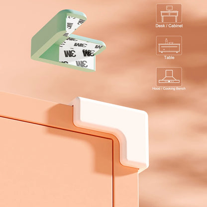 4pcs Edge Corner Guards Protector Silicone Kid Baby Child Safety Care Product Cabinet Furniture Table Desk Corner Protection L T