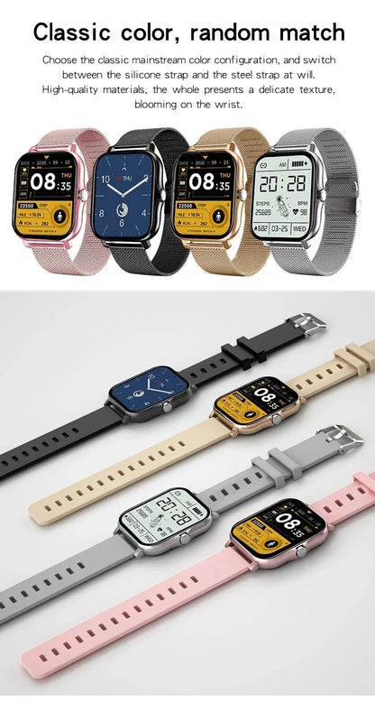 New Smart Watch 1.83inch Full Touch Screen Sport Fitness Watches BT Call Digital Smartwatch Wristwatch For Men Women Gift 2025