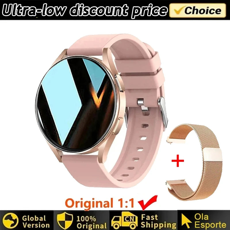 Smartwatch Women Watch 6 Health Monitoring Watch Waterproof Voice Assistant Bluetooth Call Smart Watch 2025 New Sports Watch
