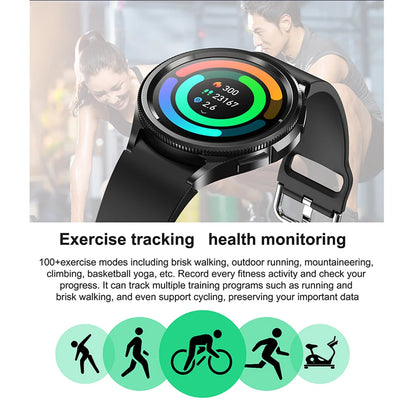 2025 New Smart Watch 6 Classic Smart Watch Fashion Men Sports Fitness Waterproof Heart Rate AMOLED HD Bluetooth Call Smartwatch