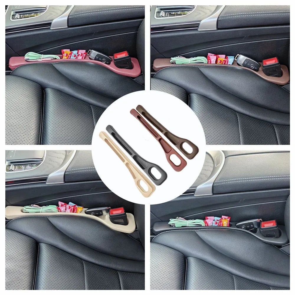 2pcs Car Seat Gap Filler Between Seats Crevice Interior Seat Gap Storage Organizer For VW Toyota Honda BMW AUDI Benz Ford KIA