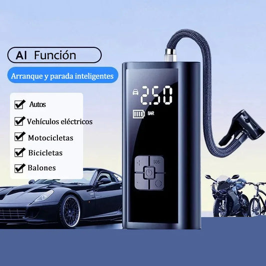 150PSI Wireless Car Air Compressor Smart Tire Inflator Portable Electric Pump for Motorcycle/Bike/Balls Type-C Fast Charging