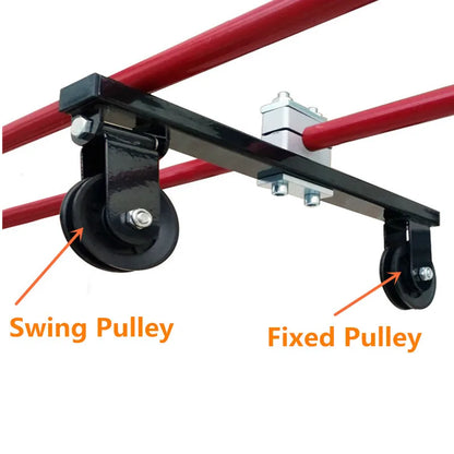Fitness Pulley  DIY Cable Machine System For Round Metal Tube Home Pull Down Workout Accessories Gym Loading Lifting Back Pullin
