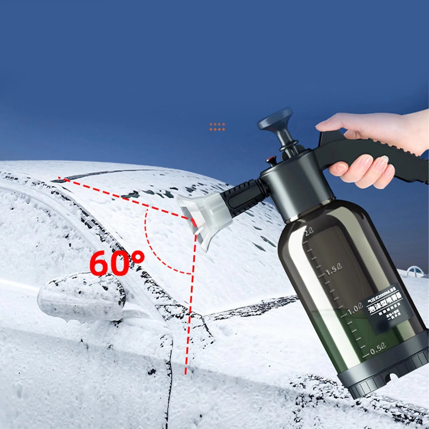 1PC Handheld Water Saving Pump Sprayer Lightweight Easy To Use Car Wash Foam Sprayer Convenient Garden Watering Can for Home