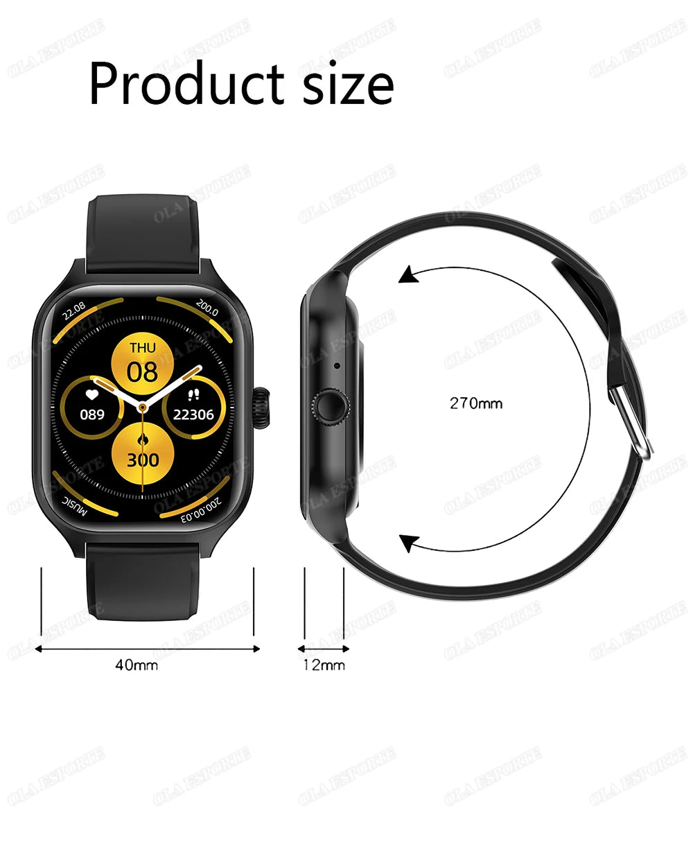 2025 Smart Watch 2.01 Inch HD Display Bluetooth Call Message Preview Sport Modes DIY Dial Weather Forecast Watches For Men Women