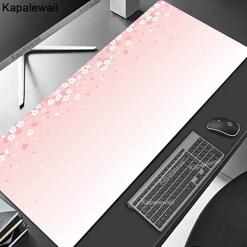 Comouter Mouse Pad Large Sakura Mousepads Office Deskmat XXL Table Carpet Natural Rubber Mousemat Keyboard Mats 80x30cm Mousepad