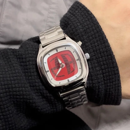 PINTIME Y2K Luxury Men's Watch New Conceptual Cool Digit Dial Male Quartz Wristwatch Stainless Steel Waterproof Reloj Man Clock