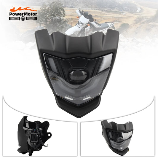 Motorcycle LED Headlight For YAMAHA XTZ 150 Dirt Bike Headlamp Fairing Enduro Dirt Bike Led Spotlights Modification Accessories
